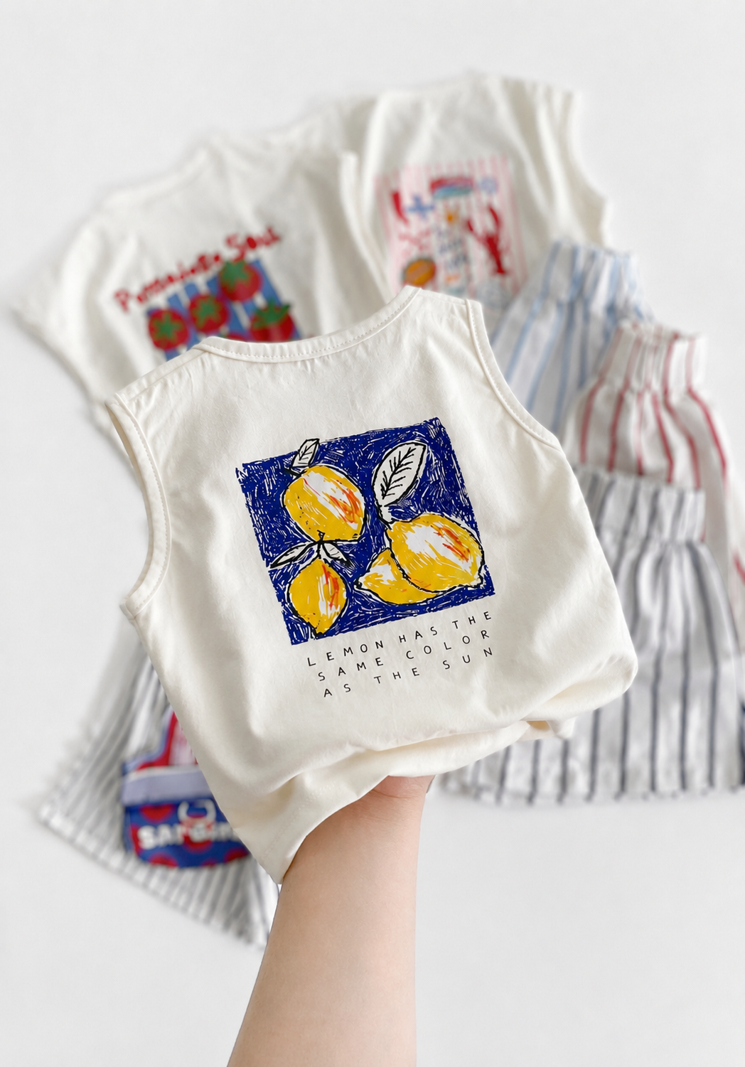 تاپ رکابی و شلوارک ساحلی اسپرت